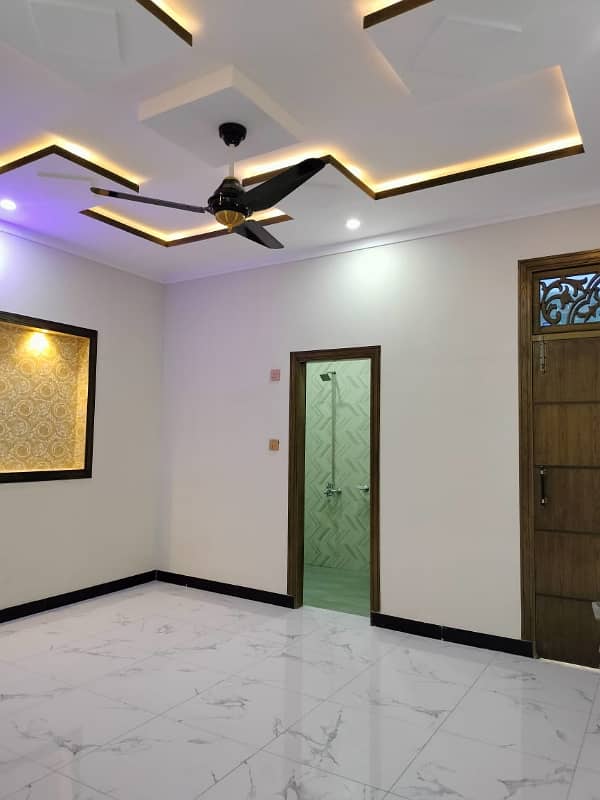 Brand New Prime Location Beautiful 6 Marla Double Story House For Sale In AECHS Airport Housing Society Near Gulzare Quid And Express Highway 9