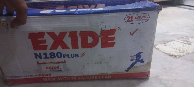 Exide N180 plus only 3 month used perfect 100% 0