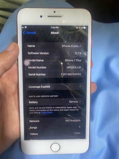 iphone 7plus non pta jv 128 gb all ok only screen creak bettery 73