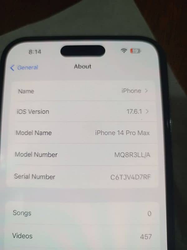 i phone 14 pro max 128 GB JV with original cable and box 5