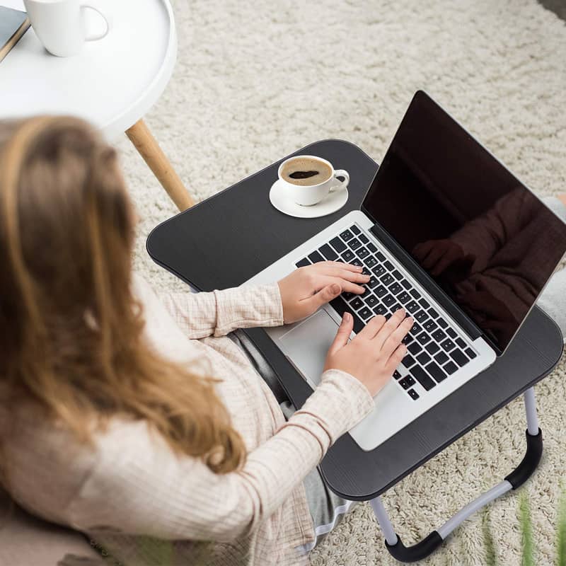 Wooden Laptop Table For Bed | Gaming Laptop Table | Folding Laptop Tab 1