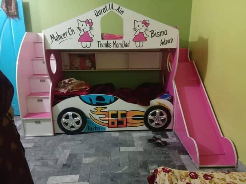 Bunk bed | Kid wooden bunker bed | Baby bed | Double bed | Triple bed 12