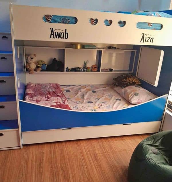 Bunk bed | Kid wooden bunker bed | Baby bed | Double bed | Triple bed 13