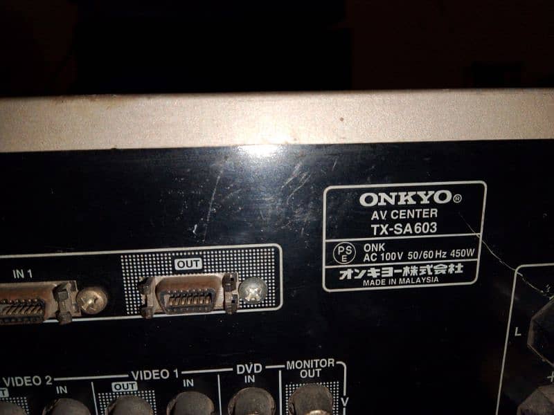 Onkyo( faulty  for parts or Repair) tx SA 605 dts 7.1 (no sound) 5