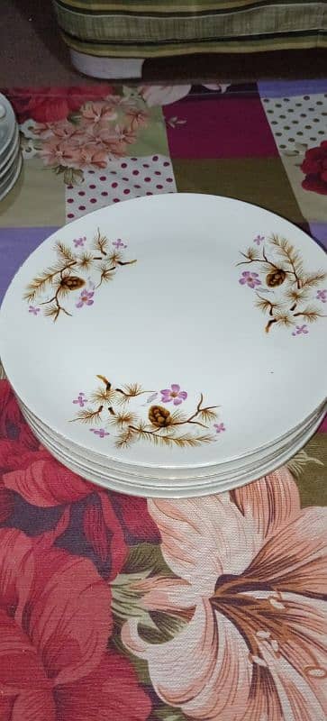 45 piece of White marble dinner set 9