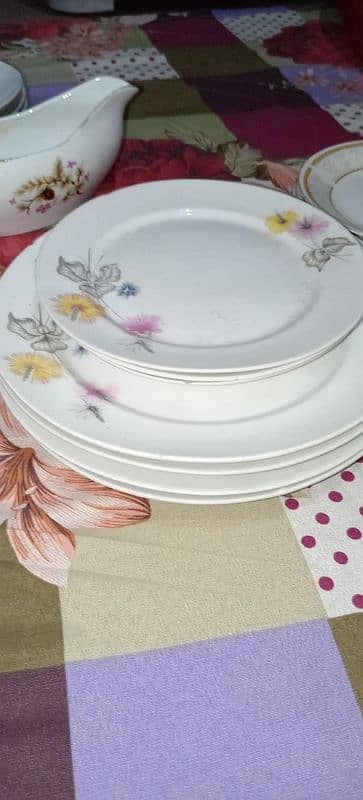 45 piece of White marble dinner set 12