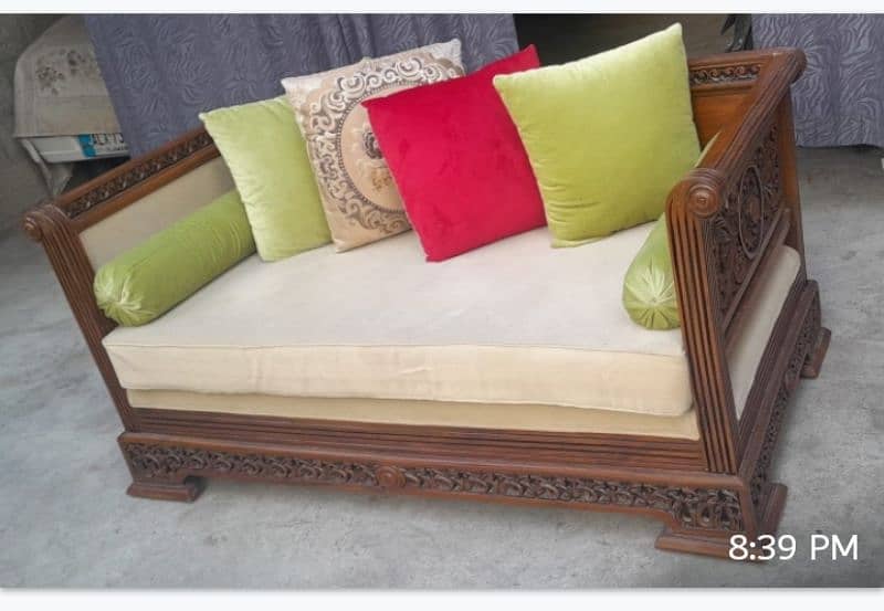 designer / chiniote / shesham wooden sofa set 2