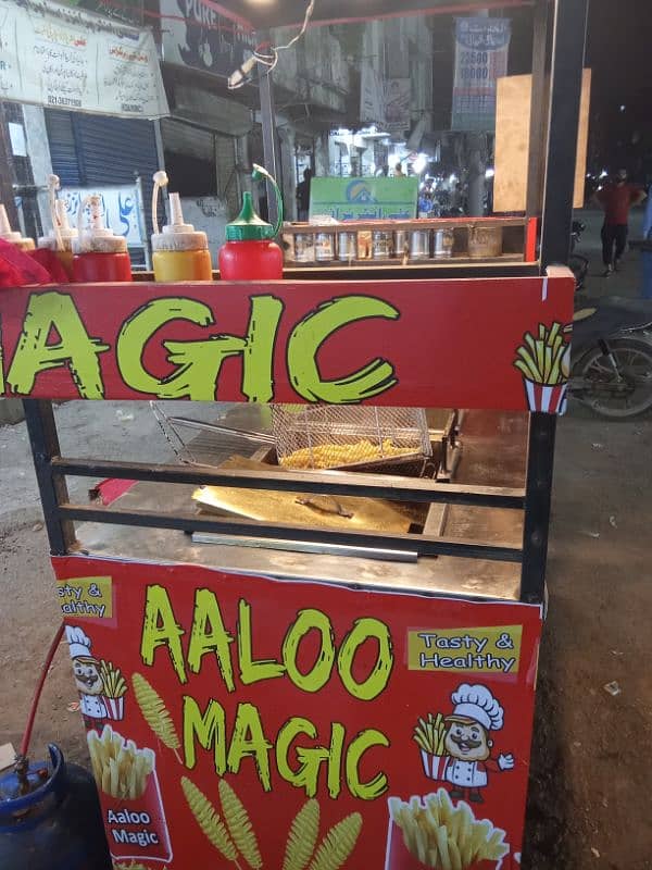 fries cart for sale with complete saman 1