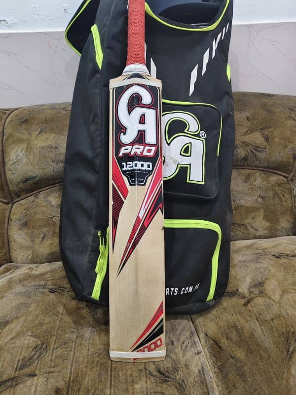 CA pro 12000 original English willow bat , only 1 match and net use 2