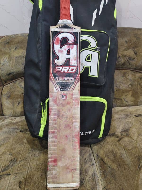 CA pro 12000 original English willow bat , only 1 match and net use 3