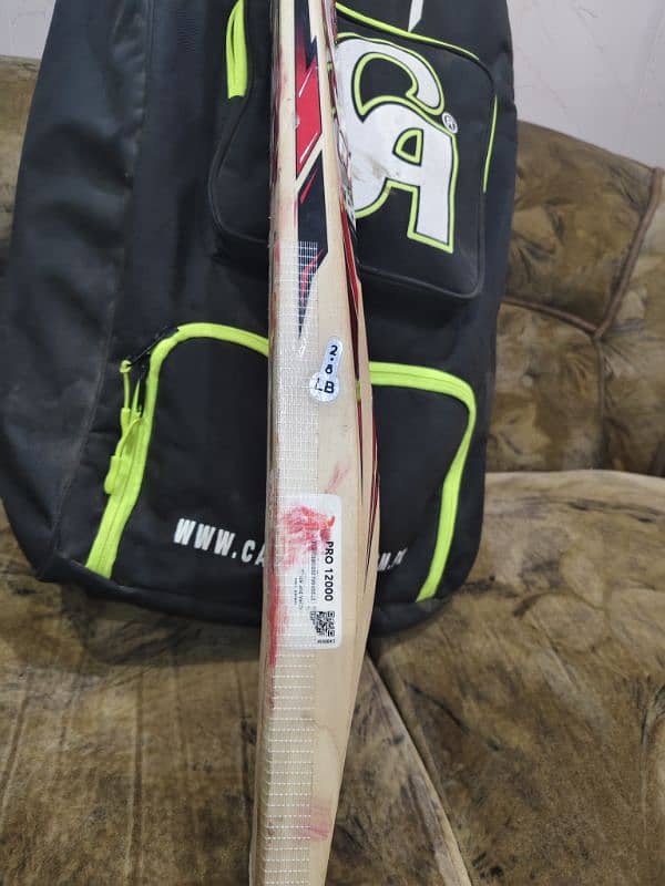 CA pro 12000 original English willow bat , only 1 match and net use 4