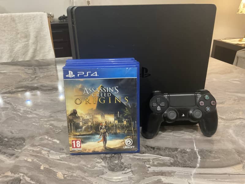 PS4 Slim 1TB with 4 Games, 1 Controller - Great Condition Bundle 1