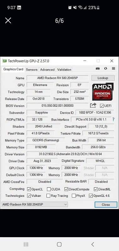 AMG RX 580 8 gb 5