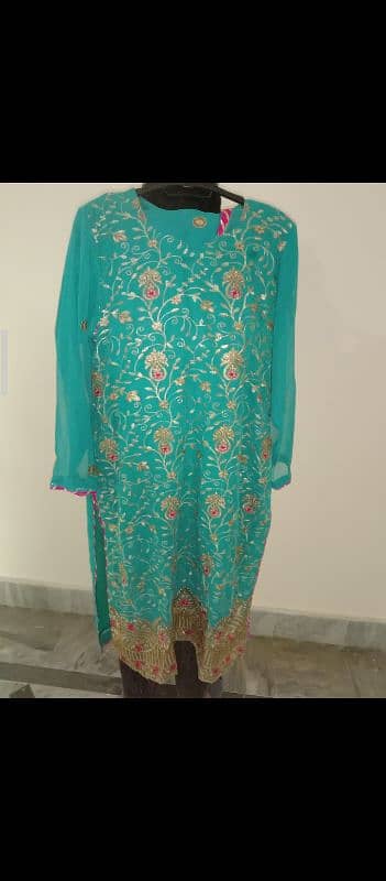 embroidered chiffon 3piece suit 1