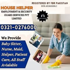 Babysitter Nurse Patient Care Nanny Couple Cook House Maids Available