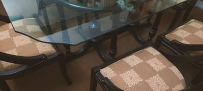 6 Chairs Dining Table Solid Wood