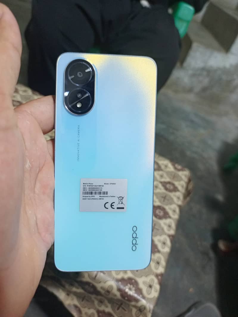 oppo A18 4+4 /128  cndition 10/10 wranty ma ha 03034781329 whtapp nmbr 0