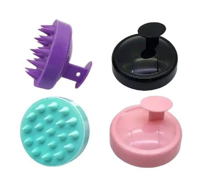 Hair Scalp Shampoo Brush With Soft Silicone 0