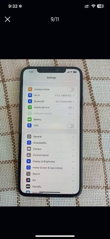 iphone 11promax Pta approved grey colur original charger 64gb 10