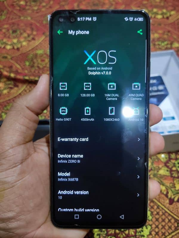 Infinix zero 8i 1