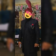 Black Sherwani for groom