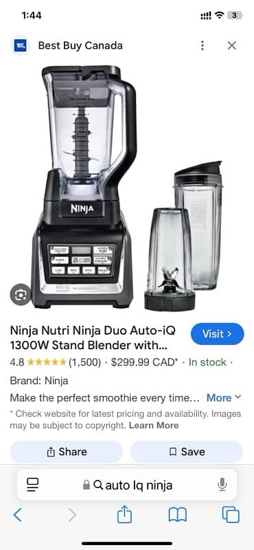 Ninja Bl640 1200W powerful blender 4