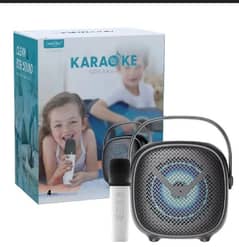 Bluetooth portable karaoke speaker with mic & handle