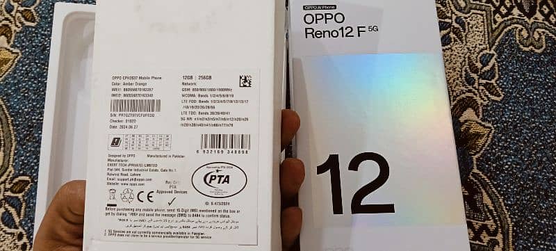 Oppo Reno 12f  5G 12gb 256gb 10days used 2