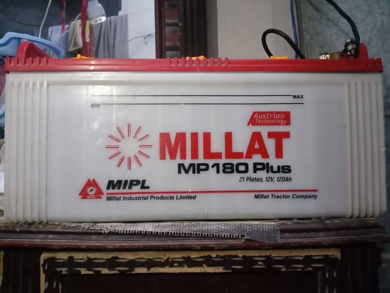 millat battery ha 180 8 mahina use. ha 0