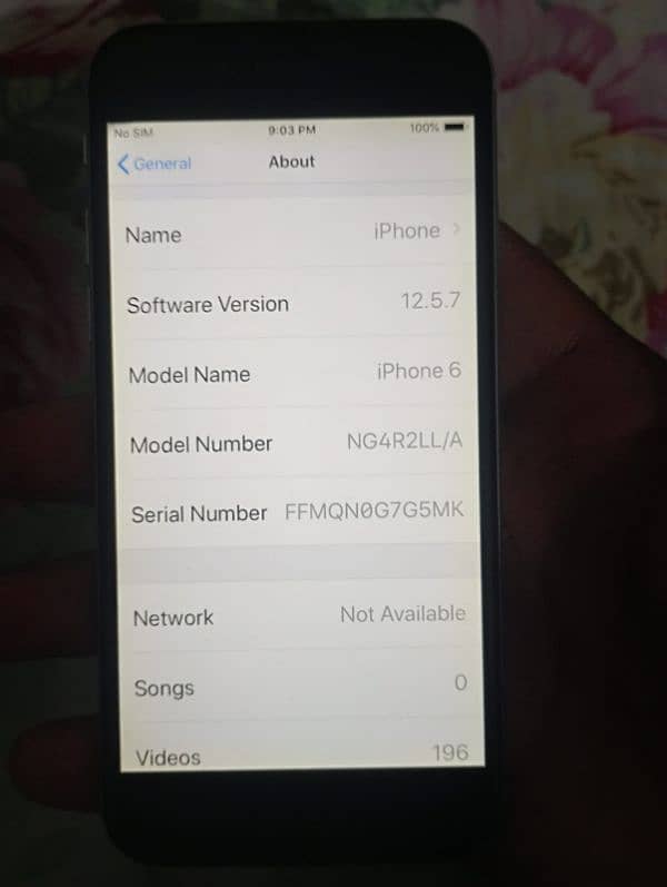 I phone 6 non pta 128 gb battery health 72 service pr ha con 10/10 2