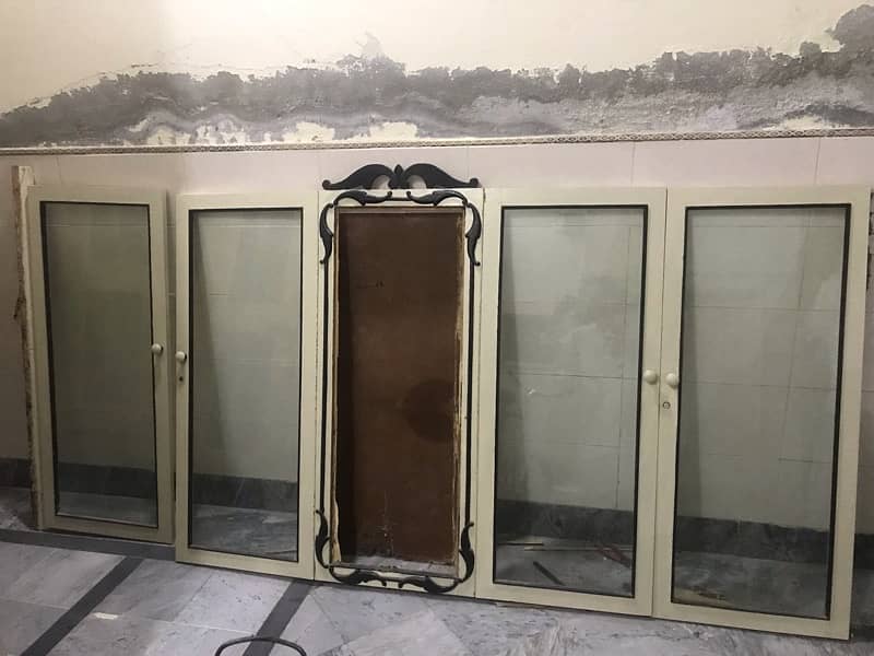 Showcase Almaari Doors with center mirror place 2