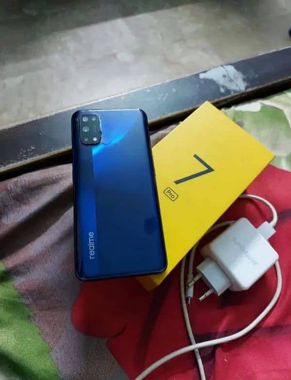 realme 7 pro 8gb 128gb. . . . Box charger available Exchange possible hy 1