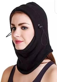 Fleece Face Mask With Cap