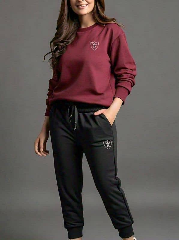 premium fleece track suit for men and women 2