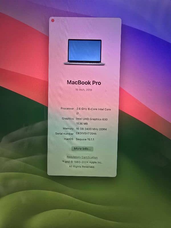 Macebook Pro 2018 6