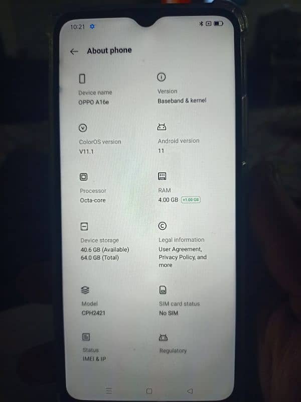 oppo A16e 1