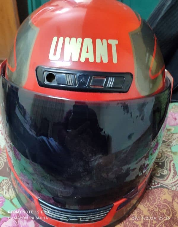 U WANT (imported) Helmet with New imported poshish 0