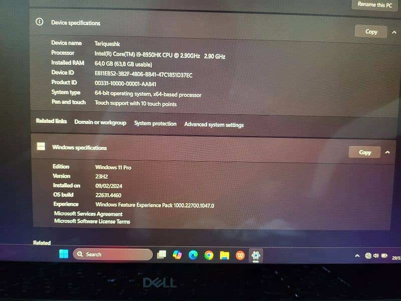 dell precision 7530 touch screen 6gb nvidia graphic  1 TB / 64gb ram 9