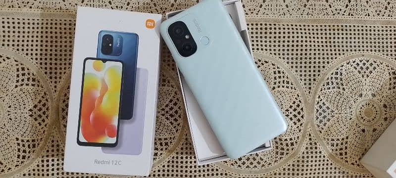 Redmi 12C 4+128Gb With Box Charger Orignal 10/10 conditon with Warnty 0