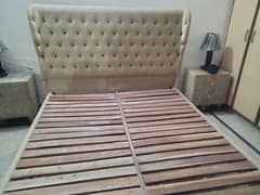 wooden bed