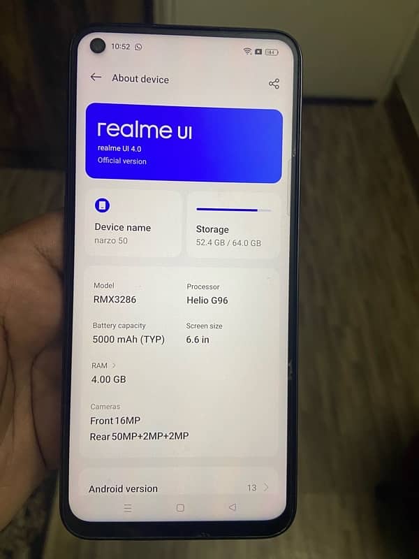 Realme Narzo 50 - G96 Edition 0