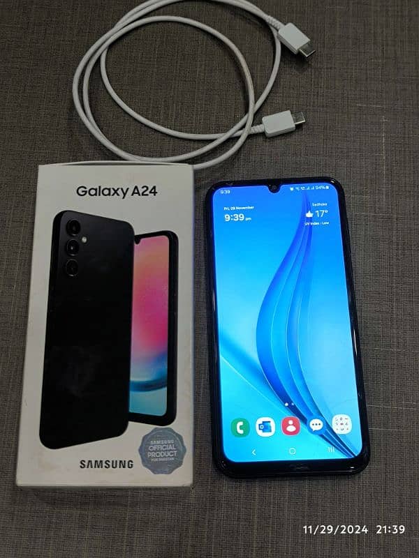 Samsung Galaxy A24 4G | used | Dual Sim | PTA | 8/128 | Scratchless 0