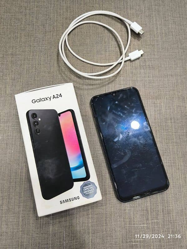 Samsung Galaxy A24 4G | used | Dual Sim | PTA | 8/128 | Scratchless 1