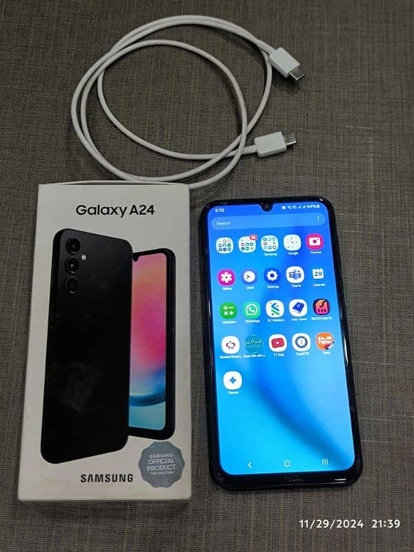 Samsung Galaxy A24 4G | used | Dual Sim | PTA | 8/128 | Scratchless 5