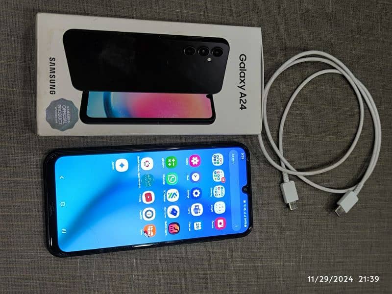 Samsung Galaxy A24 4G | used | Dual Sim | PTA | 8/128 | Scratchless 6