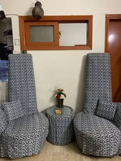 coffee sofa set and table with covers