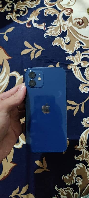 i phone 12 128 box only non pta factory unlock blue 10.9 condition 1