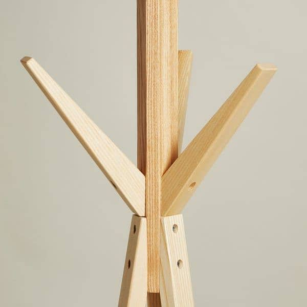 Hat Stands with Storage space Coat Stand Wooden Yellow pine Made 2