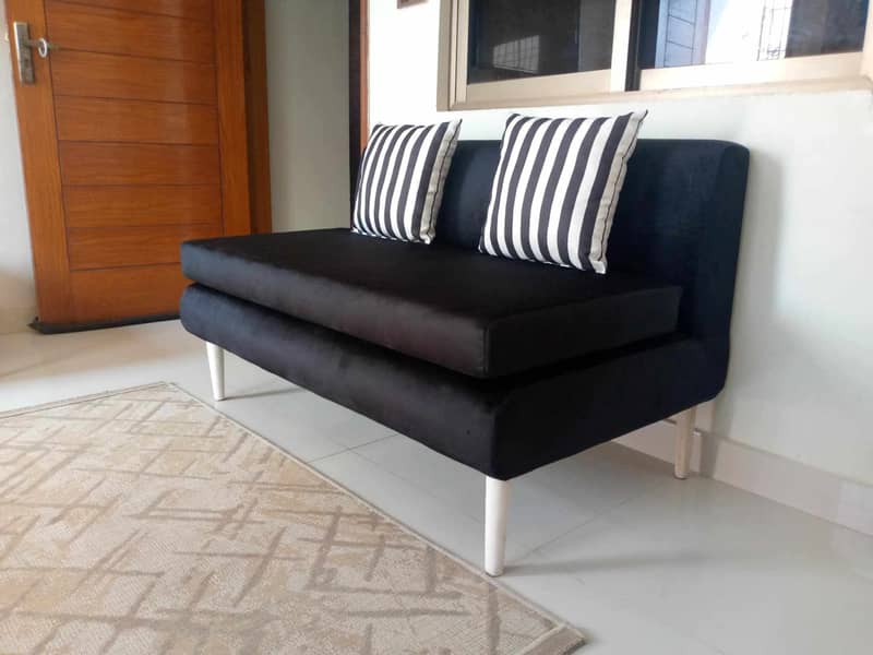 2 seater velvet sofa 1