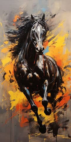 Custome horse paintings